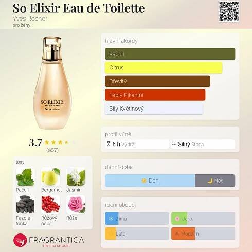 So Elixir Eau de Toilette Yves Rocher pro ženy