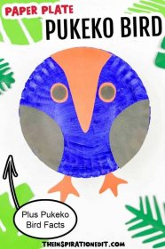 Paper Plate Bird Craft: Pukeko Bird Craft · The Inspiration Edit