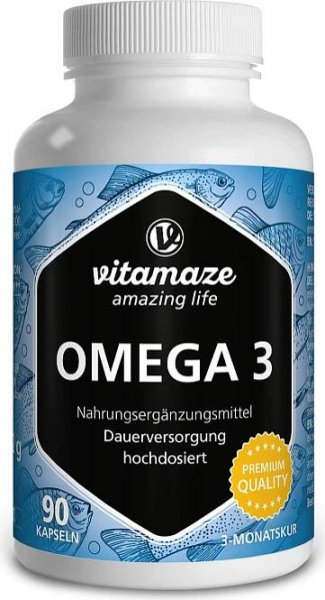 Omega-3 1000 mg Epa 400/dha 300 vysokodávkovaných kapslí. 90 ks