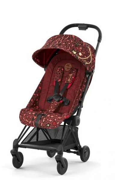 Cybex COYA MATT BLACK ROCKSTAR Rosenrot Red|dark red