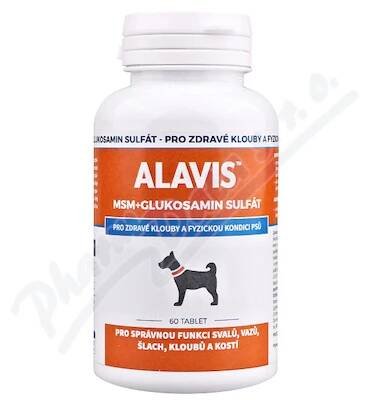 Alavis MSM + glukosamin sulfát pro psy 60 tablet