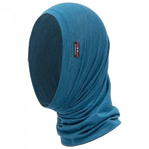 Nákrčník Devold Breeze Merino 150 Headover Blue Melange