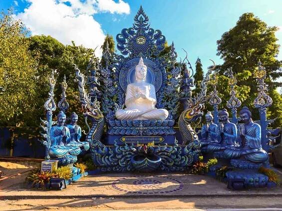 Entrance of Chiang Rai Blue Temple