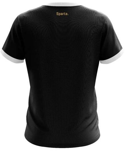 Retro dres Sparta logo "S" černý