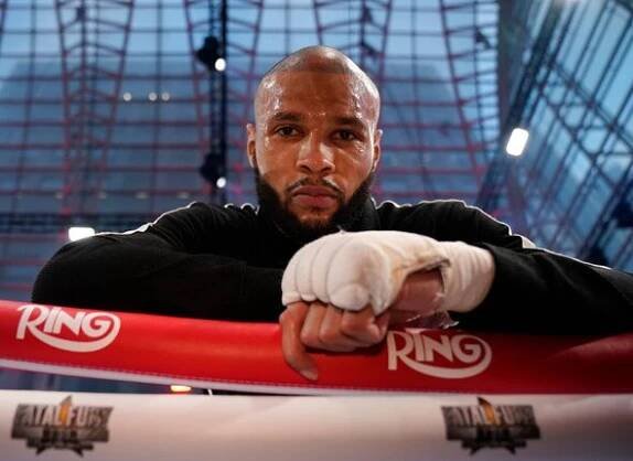 Chris Eubank Jr during Media Workouts