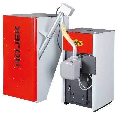 ROJEK KTP 25 PELLET kotel na pelety 23kw, automatický, bez zásobníku, hořák Rojek P
