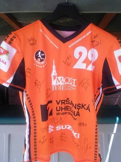 Podepsaný dres DHK Most - většina hráček, házená (charitativní aukce) - Sběratelství