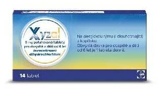 Xyzal 5 mg 14 tablet