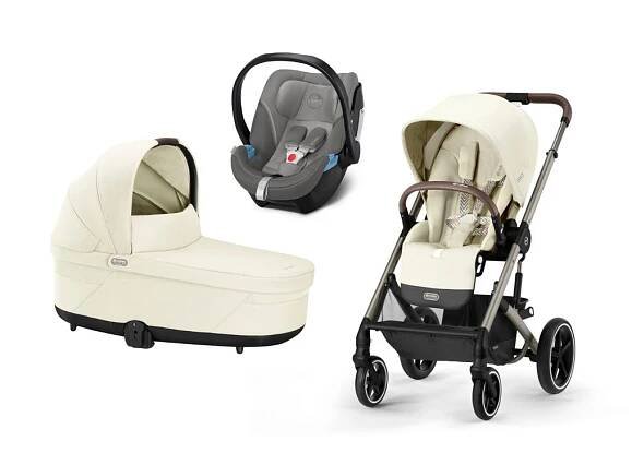 Cybex SET 3v1 Balios S Lux + Cot S Lux + Aton 5 2023 Seashell Beige