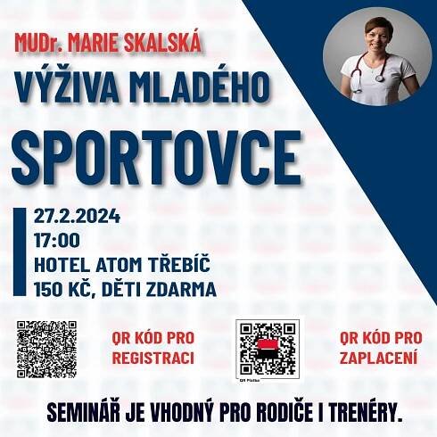 MUDr. Marie Skalská - výživa mladého sportovce - TřebíčLive.cz - Akce v Třebíči a okolí