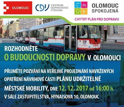 Veřejné projednání dopravy v Olomouci
