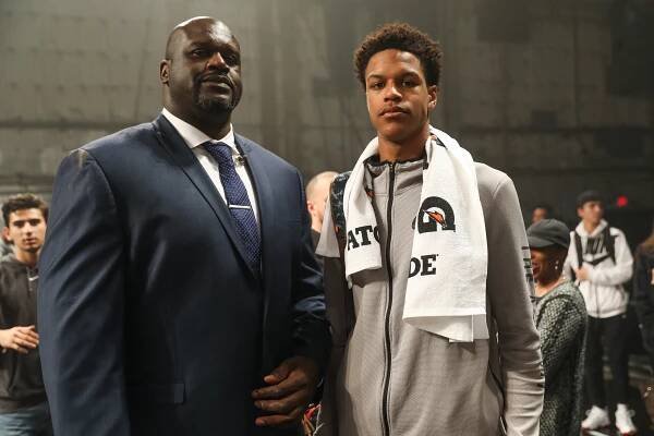 Shaquille O'Neal and son Shareef O'Neal