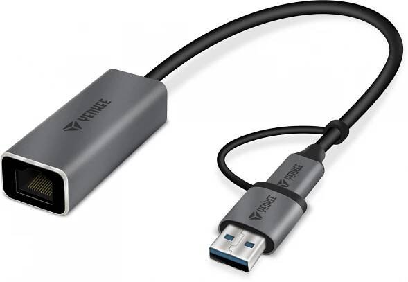 Redukce Yenkee YTC 013 USB C na RJ-45 Ethernet
