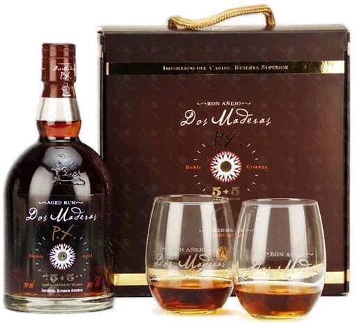 Rum Ron Dos Maderas 5+5 700 ml v dárkovém balení a 2...