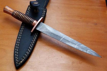 Damašková dýka Commandos, nůž,útočný,mikov,lovecký - Vojenské sběratelské předměty