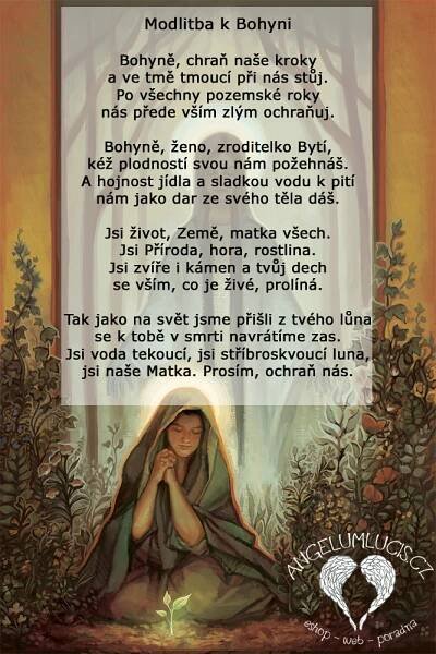 modlitba k bohyni