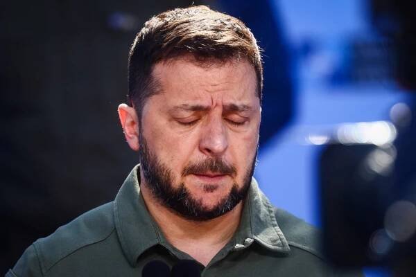 Volodymyr Zelenskyj na červencovém summitu NATO