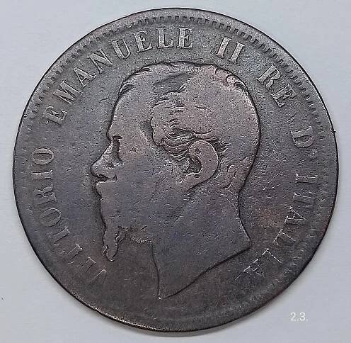 Mince Emanuel II. 1866 Itálie - Numismatika