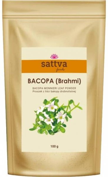 Bylinný prášek Bacopa monnieri 100 g - Sattva - AyurShop
