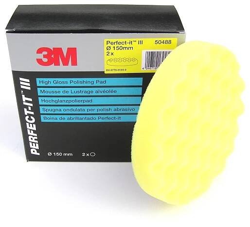 3M molitanový leštící kotouč - žlutý 50488 o průměru 150 mm - 1 ks