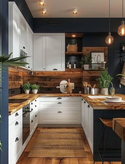 Pin by Екатерина Прушинская on Кухня | Interior design kitchen, Home decor kitchen, Modern kitchen design