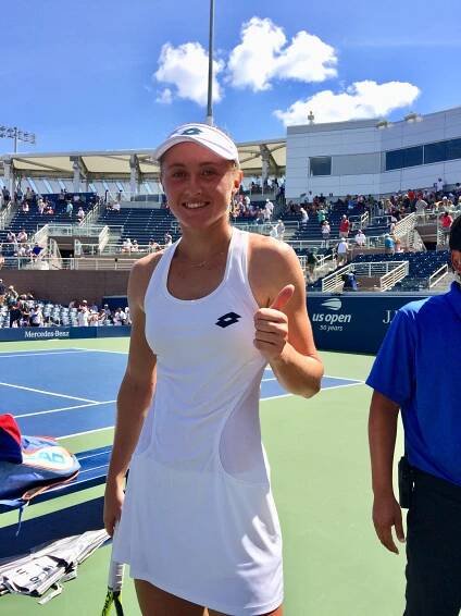 Aliaksandra Sasnovich, 2018 US Open (Photo: Tennis Atlantic)