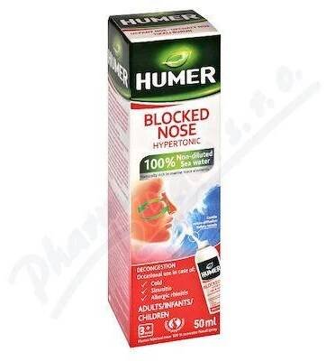 HUMER Ucpaný nos 100% mořská voda hypertonic. 50ml