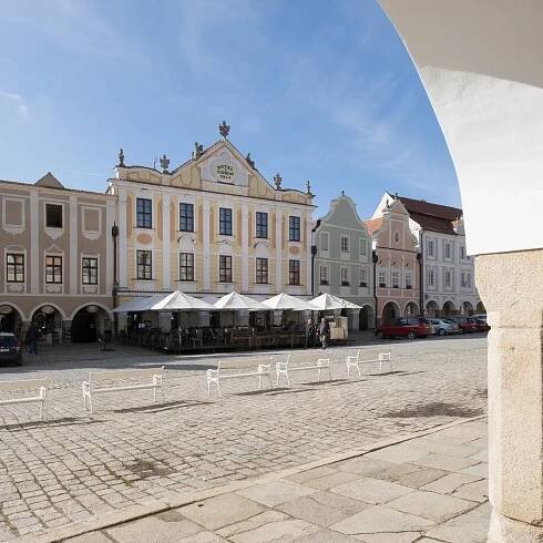 Pobyt v Telči v hotelu na náměstí s polopenzí