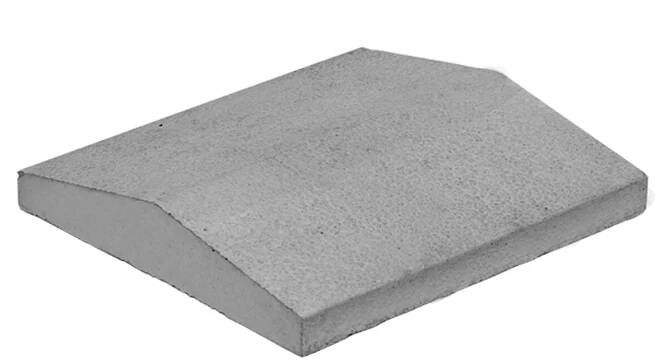 Stříška plotová KB BLOK malá přírodní – 390 × 270 × 55 mm | PRO-DOMA - Stavebniny PRO-DOMA | Váš dodavatel stavebních materiálů