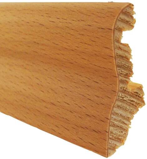 Podlahová lišta buk pařený 40 mm x 22 mm délka 2400 mm