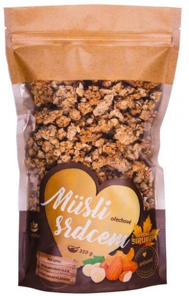 Topnatur Müsli srdcem Ořechové s javorovým sirupem 350 g