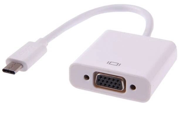 Datové redukce Redukce USB-C (samec) / VGA (samice) - Bílá