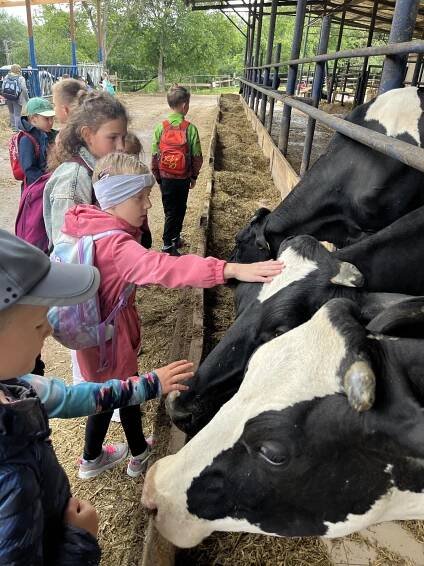 Exkurze na rodinnou farmu Šobáňovi ve Vlčnově - Základní škola Velký Ořechov
