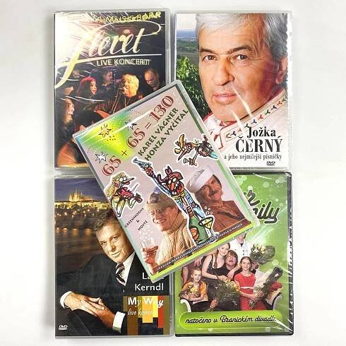 Vyčítal Jan, Vágner Karel, Kerndl Laďa, Fleret, Černý Jožka: Kolekce hudebních DVD - 5xDVD
