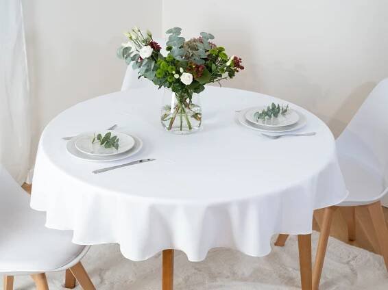 Kulatý ubrus Classic Ø 80 cm – bílý