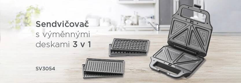 Sendvičovač CONCEPT SV 3054 3v1 890 Kč