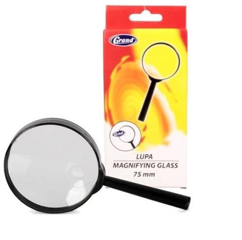 Sklo ZVĚTŠOVACÍ lupa pro SENIORA na ČTENÍ Dvouohnisková lupa 75 mm Set