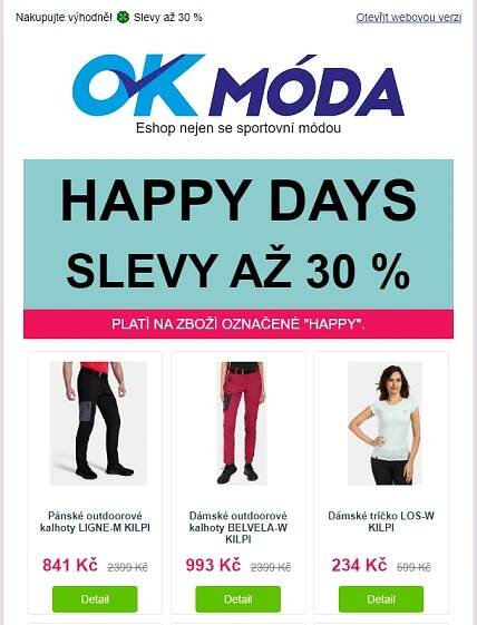 HAPPY DAYS _Parádní slevy až 30 %!