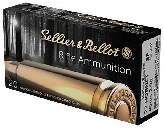 .22 Hornet Teilmantel 2,9g/45grs. Sellier & Bellot