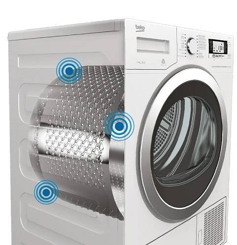 Sušička prádla Beko HDS75243CSH2A, bílá, slim, chytré sensory