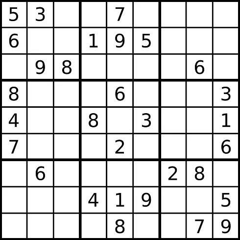 Sudoku - Simple English Wikipedia, The Free Encyclopedia | Printable Web Sudoku
