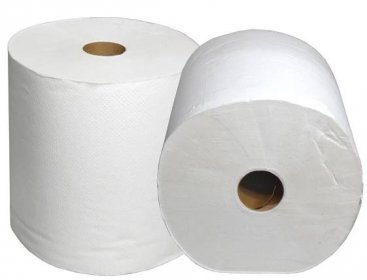 Ručníky papírové v roli MAXI 19 cm bílé 2 vrstvé recykl