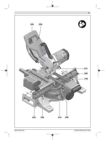 Manuál GCM 254 D BOSCH Professional GCM 254 D 0601B53000 - Zbozi.cz
