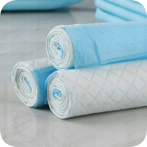 HYGIENICKÉ ABSORPČNÍ PODLOŽKY NA JEDNO POUŽITÍ PRO PŘEBALOVÁNÍ 90x60 100 ks Váha výrobku včetně jednotkového obalu 5 kg