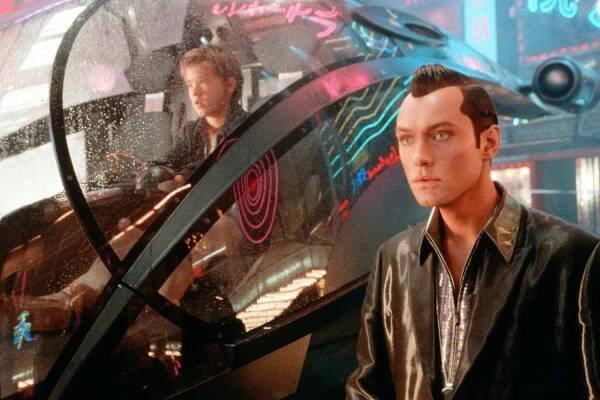 Jude Law and Haley Joel Osment in A.I. Umělá inteligence (2001)