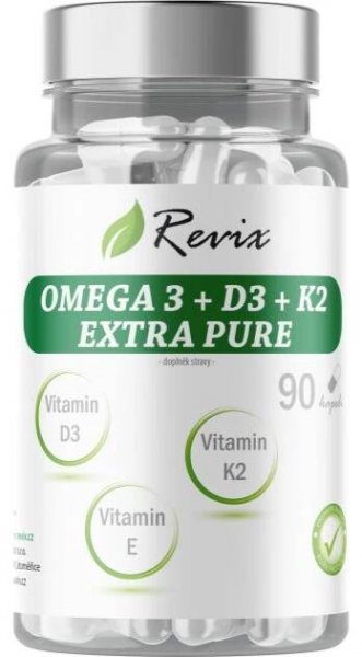 Doplněk stravy Omega 3+D3 K2 E Revix