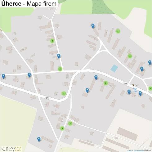 Úherce - mapy | Kurzy.cz
