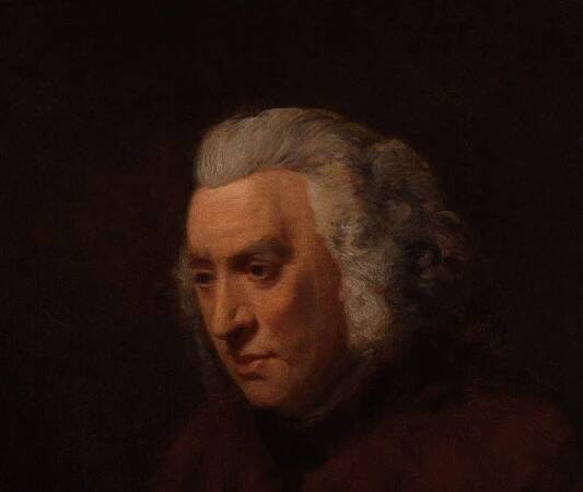 Portrait of Samuel Johnson after John Opie, from the National Portrait Gallery (NPG 1302)