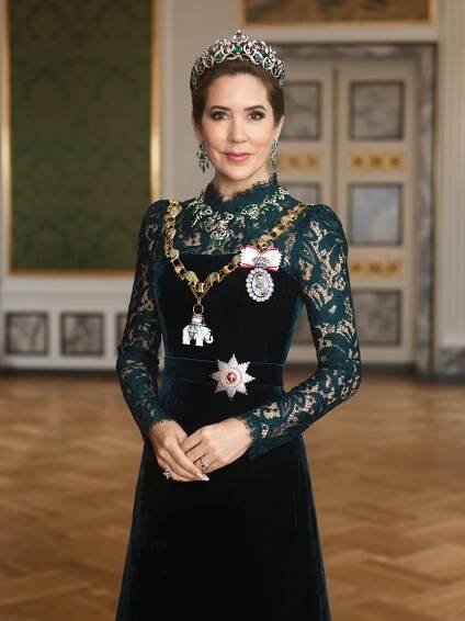 Queen Mary of Denmark Gives 'Game of Thrones' Vibes in New Gala Portraits Wearing Crown Jewels