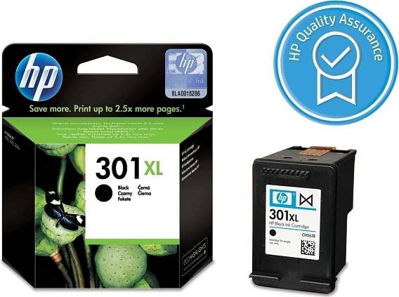HP 301XL originální inkoustová kazeta černá CH563EE